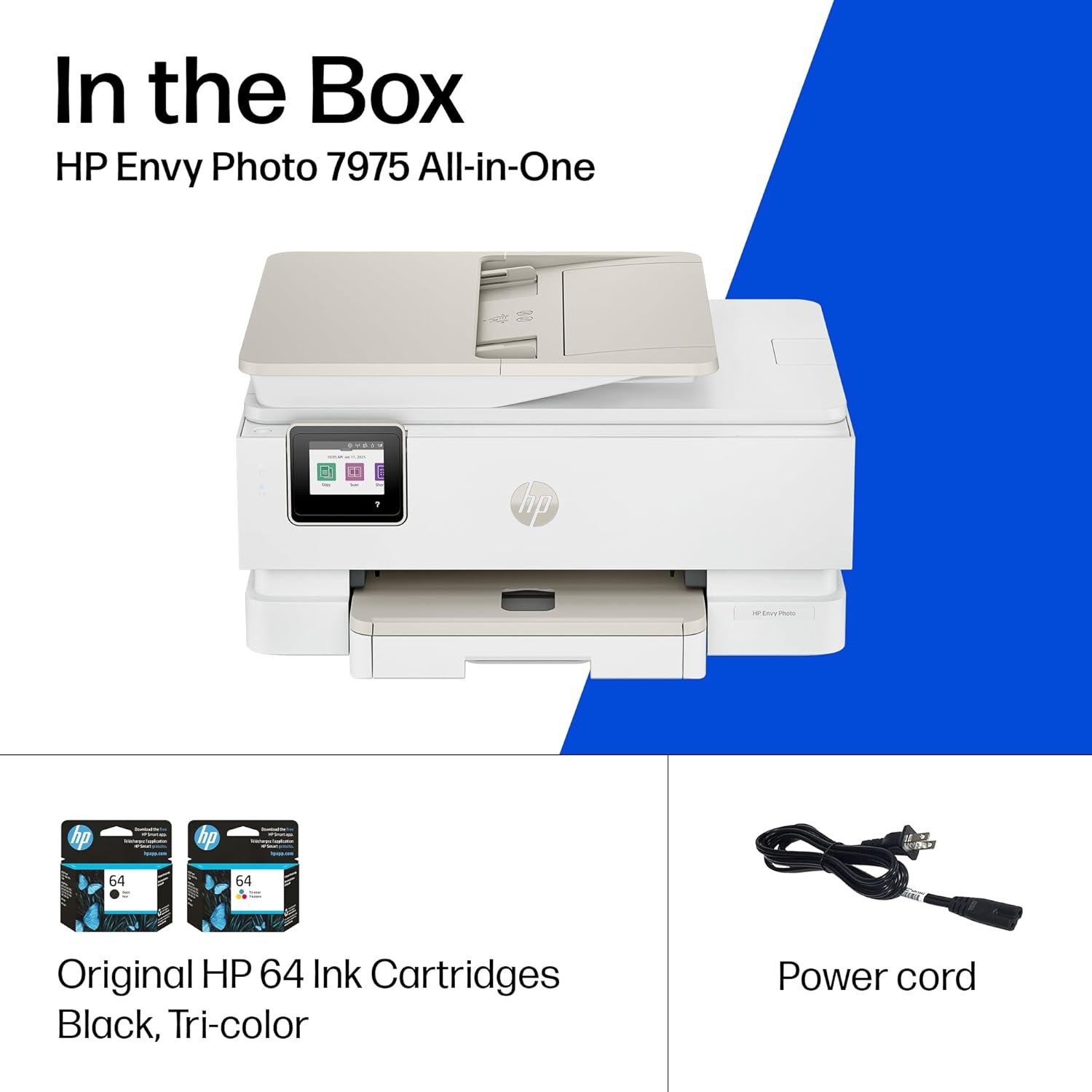 HP Envy Photo 7975 Wireless Color Inkjet Photo Printer, Print, scan, Copy, Easy Setup, Mobile Printing, Best-for-Home, 3 Month Instant Ink Trial Included, AI-Enabled (B63K3A) - Image 4